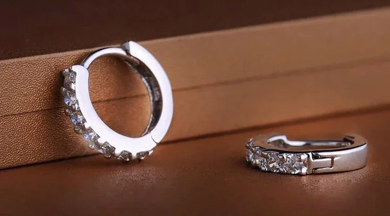 Boucles d'oreilles créoles argent femme Boucles d'oreilles créoles argent femme