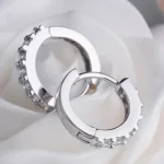 Boucles d'oreilles créoles argent femme